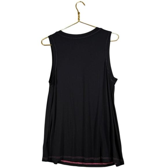 Double D Ranch Embroidered Beaded Fringe Tank Top | Black | Western Cowgirl | S - Picture 2 of 11